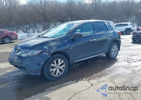2012 Nissan Murano S z USA, uszkodzony, nr VIN JN8AZ1MW6CW205567